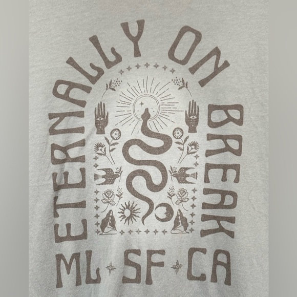 Marine Layer eternally on break smoke blue T shirt size Medium - Picture 3 of 8